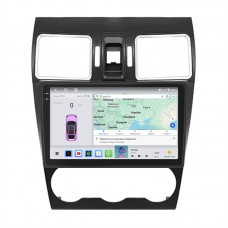 Штатная магнитола Lesko для Subaru XV I 2011-2016 экран 9" 4/64 QLED CarPlay 4G Wi-Fi GPS 360 Prime