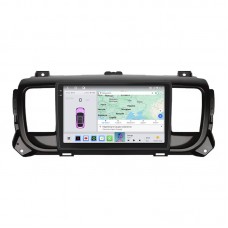 Штатная магнитола Lesko для Peugeot Expert III 2016-н.в. экран 9" 4/64 QLED CarPlay 4G Wi-Fi GPS 360 Prime