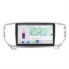 Штатная магнитола Lesko для Kia Sportage IV ver 2 2016-2018 экран 9" 4/64 QLED CarPlay 4G Wi-Fi GPS 360 Prime