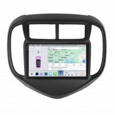 Штатная магнитола Lesko для Chevrolet Aveo III 2016-н.в. экран 9" 4/64 QLED CarPlay 4G Wi-Fi GPS 360 Prime