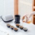 Дорожный чайный набор CX-3365 заварник + 6 пиал с чехлом 310 ml стеклянный Black Дорожный чайный набор CX-3365 заварник + 6 пиал с чехлом 310 ml стеклянный Black