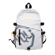Рюкзак подростковый 901229 с брелком 20-35L школьный White Рюкзак подростковый 901229 с брелком 20-35L школьный White