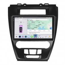 Штатная магнитола Lesko для Ford Fusion I Рестайлинг 2009-2012 экран 10" 4/64 QLED CarPlay 4G Wi-Fi GPS 360 Prime