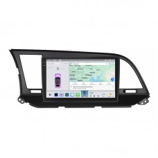 Штатная магнитола Lesko для Hyundai Avante VI 2015-н.в. экран 9" 4/64 QLED CarPlay 4G Wi-Fi GPS 360 Prime