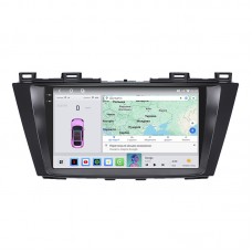 Штатная магнитола Lesko для Mazda Premacy III (CW) 2010-2017 экран 9" 4/64 QLED CarPlay 4G Wi-Fi GPS 360 Prime