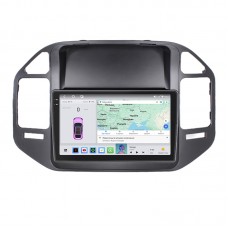 Штатная магнитола Lesko для Mitsubishi Pajero III 1999-2002 экран 9" 4/64 QLED CarPlay 4G Wi-Fi GPS 360 Prime