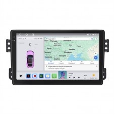 Штатная магнитола Lesko для Opel Agila B 2008-2014 экран 9" 4/64 QLED CarPlay 4G Wi-Fi GPS 360 Prime