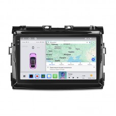 Штатная магнитола Lesko для Toyota Estima III Рестайлинг 2008-2012 экран 9" 4/64 QLED CarPlay 4G Wi-Fi GPS 360 Prime