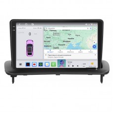 Штатная магнитола Lesko для Volvo S40 II 2004-2007 экран 9" 4/64 QLED CarPlay 4G Wi-Fi GPS 360 Prime