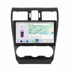 Штатная магнитола Lesko для Subaru Forester IV Рестайлинг 2015-2016 экран 9" 4/64 QLED CarPlay 4G Wi-Fi GPS 360 Prime