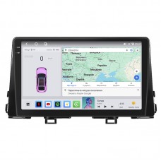 Штатная магнитола Lesko для Kia Picanto III 2017-2021 экран 9" 4/64 QLED CarPlay 4G Wi-Fi GPS 360 Prime