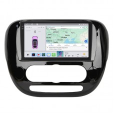 Штатная магнитола Lesko для Kia Soul II Рестайлинг 2016-2019 экран 9" 4/64 QLED CarPlay 4G Wi-Fi GPS 360 Prime