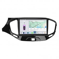 Штатная магнитола Lesko для LADA (ВАЗ) Vesta I 2015-н.в. экран 9" 4/64 QLED CarPlay 4G Wi-Fi GPS 360 Prime