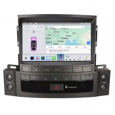 Штатная магнитола Lesko для Lexus LX III Рестайлинг 2012-2015 экран 9" 4/64 QLED CarPlay 4G Wi-Fi GPS 360 Prime