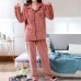 Комплект женской пижамы CK-504 Peach рубашка с длинным рукавом и штанами теплая 2XL Комплект женской пижамы CK-504 Peach рубашка с длинным рукавом и штанами теплая 2XL