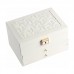 Шкатулка Casegrace SP-01265 для украшений и ювелирных изделий трехуровневая на замке с ключом 23*17*13,5 см White Шкатулка Casegrace SP-01265 для украшений и ювелирных изделий трехуровневая на замке с ключом 23*17*13,5 см White