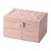 Шкатулка Casegrace SP-01265 для украшений и ювелирных изделий трехуровневая на замке с ключом 23*17*13,5 см Pink Шкатулка Casegrace SP-01265 для украшений и ювелирных изделий трехуровневая на замке с ключом 23*17*13,5 см Pink