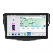 Штатная магнитола Lesko для Toyota RAV4 III (XA30) 2006-2012 экран 9" 4/64 QLED CarPlay 4G Wi-Fi GPS 360 Prime