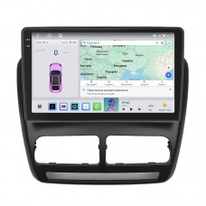 Штатная магнитола Lesko для Fiat Doblo II 2009-2015 экран 10" 4/64 QLED CarPlay 4G Wi-Fi GPS 360 Prime