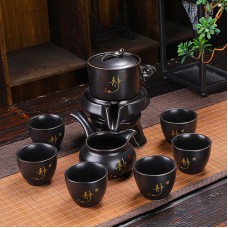 Набор для чайной церемонии для приготовления чая гайвань пиалы с чайником на 6 персон #11 Символы