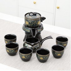 Набор для чайной церемонии для приготовления чая гайвань пиалы с чайником на 6 персон #10 Цветок Глицинии