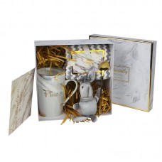 Сувенирный подарочный набор F15 чашка+полотенце+ложка+игрушка+открытка