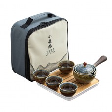 Дорожный набор для чайной церемонии керамический Dragon Blue Дорожный набор для чайной церемонии керамический Dragon Blue