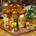 Кукольный дом конструктор DIY House ES013-A Flower House Coffee Shop сборный румбокс