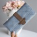 Женский кошелек Prettyzys PT18-989 клатч с пряжкой повседневный Blue