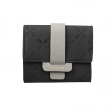 Женский кошелек Prettyzys 987 клатч с пряжкой повседневный Black