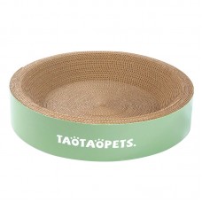 Когтеточка для кота Taotaopets 044422 круглая гофрированная лежанка 45*45*9 см