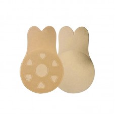 Наклейки на грудь TR-1 с ушками для подтягивания груди многоразовые силиконовые Бежевые 9,5 см Наклейки на грудь TR-1 с ушками для подтягивания груди многоразовые силиконовые Бежевые 9,5 см