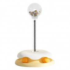 Интерактивная игрушка-кормушка для котов и кошек DT992 дразнилка с дозатором лакомств мячи Yellow Интерактивная игрушка-кормушка для котов и кошек DT992 дразнилка с дозатором лакомств мячи Yellow