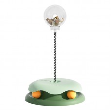 Интерактивная игрушка-кормушка для котов и кошек DT992 дразнилка с дозатором лакомств мячи Green Интерактивная игрушка-кормушка для котов и кошек DT992 дразнилка с дозатором лакомств мячи Green