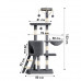 Домик когтеточка для кошек TM100 царапка с игровым комплексом 133 см Dark Gray Домик когтеточка для кошек TM100 царапка с игровым комплексом 133 см Dark Gray