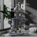 Домик когтеточка для кошек TM100 царапка с игровым комплексом 133 см Dark Gray Домик когтеточка для кошек TM100 царапка с игровым комплексом 133 см Dark Gray