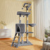 Домик когтеточка для кошек TM100 царапка с игровым комплексом 133 см Dark Gray Домик когтеточка для кошек TM100 царапка с игровым комплексом 133 см Dark Gray