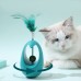 Игрушка для котов Taotaopets 027714 Неваляшка с перьями и кошачьей мятой Blue