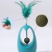 Игрушка для котов Taotaopets 027714 Неваляшка с перьями и кошачьей мятой Blue
