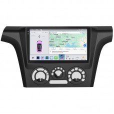 Штатная магнитола Lesko для Mitsubishi Outlander Left wheel 2003-2006 экран 9" 4/64 QLED CarPlay 4G Wi-Fi GPS 360 Prime