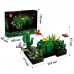 3D конструктор набор строительных блоков JIE-STAR 9011 Botanical Garden Succulent 590 деталей пластиковый