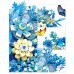 3D конструктор набор строительных блоков JIE-STAR 9045 Dried Flower Decoration 917 деталей пластиковый