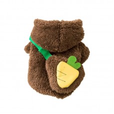 Свитер для собак и кошек Тедди 2011SXSL5932 с капюшоном утепленный Brown S Свитер для собак и кошек Тедди 2011SXSL5932 с капюшоном утепленный Brown S