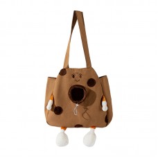 Сумка-переноска для кошек и собак 2404SXMJ3153 Сookies холщовая Brown L