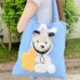 Сумка-переноска для кошек и собак 2404SXMJ3153 Кролик холщовая Blue L Сумка-переноска для кошек и собак 2404SXMJ3153 Кролик холщовая Blue L