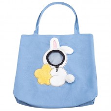 Сумка-переноска для кошек и собак 2404SXMJ3153 Кролик холщовая Blue L