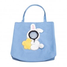 Сумка-переноска для кошек и собак 2404SXMJ3153 Кролик холщовая Blue M