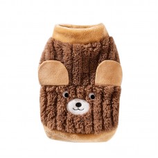 Свитер для собак и кошек 2410SXMJ0231 утепленный с ушками Brown XS