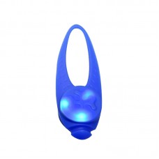 Led брелок-клипса мигающий с адресником для собак на ошейник Blue