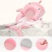 Матрасик коврик для ребенка в ванночку с креплениями Bestbaby 340 Pink Shark